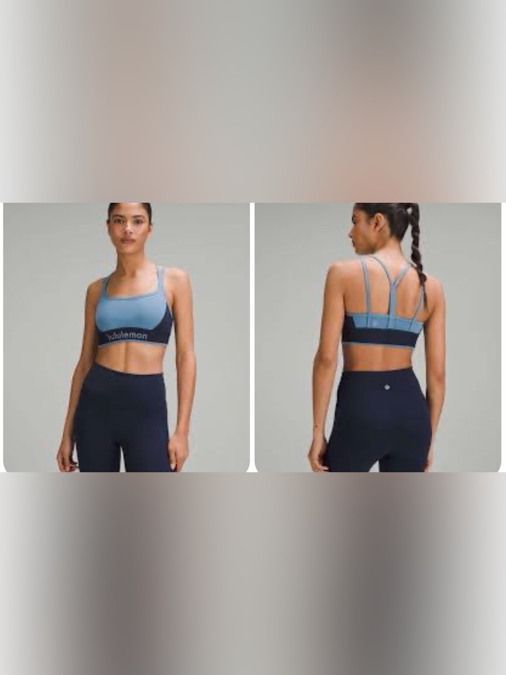 Lululemon Athletica Logo Train Strappy Bra size 8